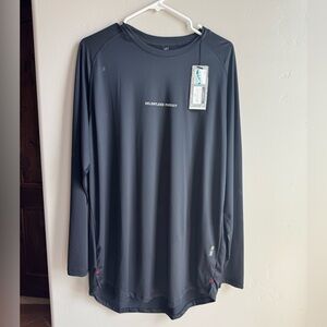 Relentless Pursuit Long Sleeve Tech Shirt XL Black Gym Streetwear Crossover